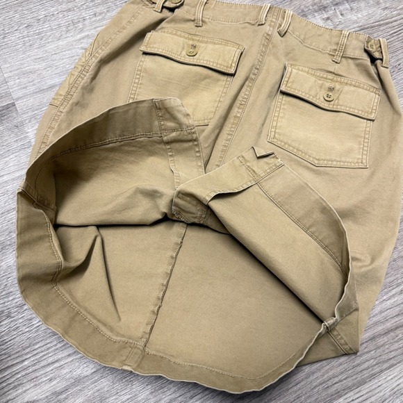 J.Crew City Fit Khaki Utility Skirt Size 12 Tan Cotton Blend Stretch 77388 - Picture 9 of 9